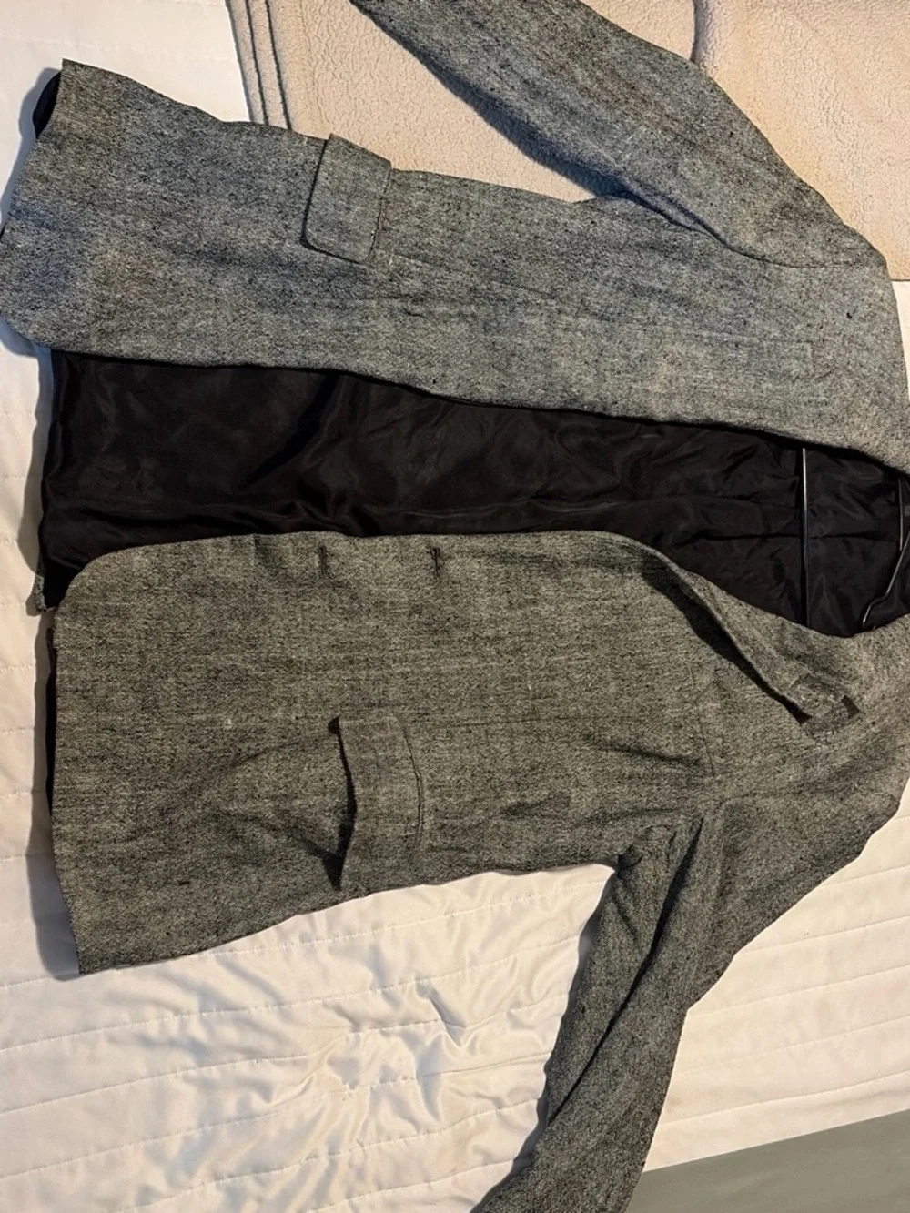Men's Gray Textured Sport Coat Blazer - Tailored Everyday Style